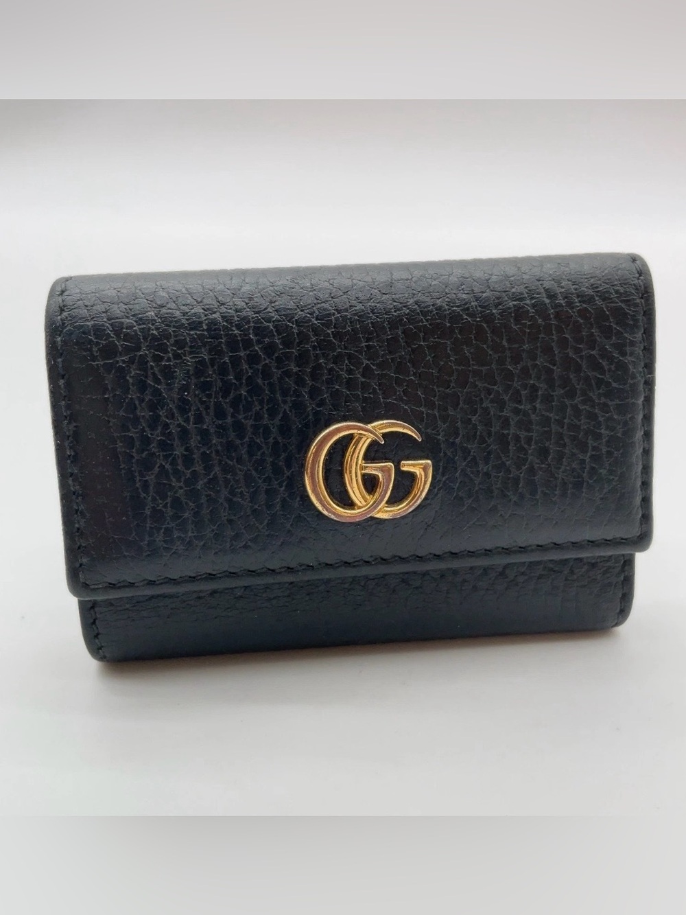 Gucci 456118 GG Marmont Leather
Black Key Case